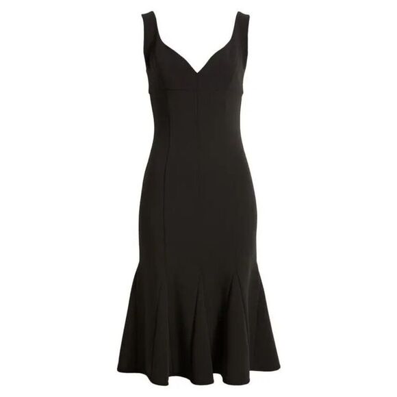 Black Halo Women's Black Sweetheart Ashlyn Sheath Dress Size 12 NWT - Picture 1 of 12